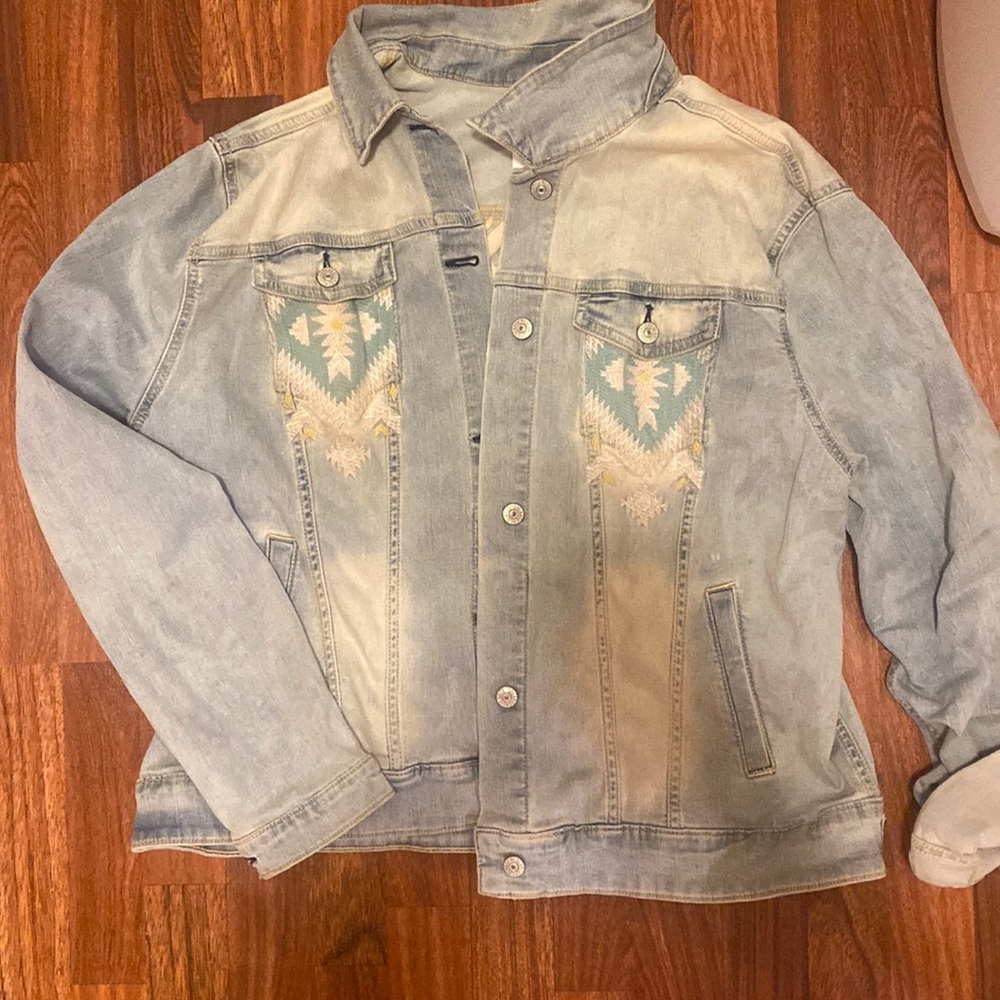 LulaRoe Aztec jean jacket
